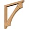 Ekena Millwork Westlake Traditional Smooth Bracket w/ Offset Brace, Western Red Cedar, 5 1/2"W x 48"D x 48"H BKT0604X48X48WTL01SWR - alternate 1